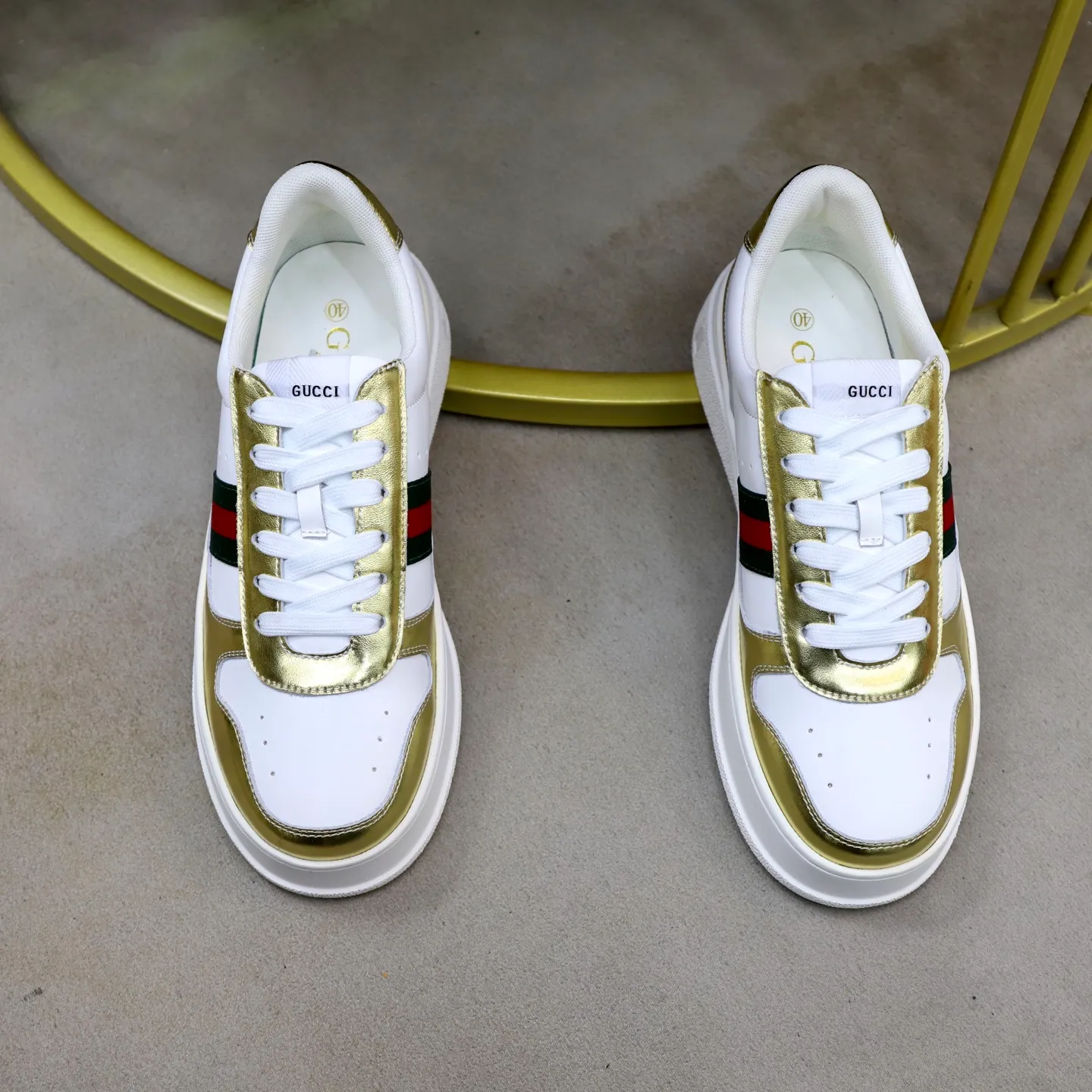 Ex-factory price: 400💰🙅‍♂️🙅‍♂️🙅‍♂️ Brand: GUCCI Standard code: 38-44 (45 customized) Grade: Same as the official website Material: Original leather stitching brand cloth Comfortable and breathable sheepskin lining Lightweight and wear-resistant outsole Style category: Men's fashionable casual shoes Sports shoes Distinguished luxury brand elements Top luxury Color: actual picture color
